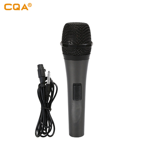 Buen sonido karaoke micro CQA de mano de metal micrófonos con soporte en productos de stock populares en vietnam - Product Image 1