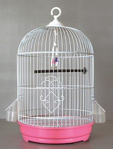 High quality new round bird Cage pagoda Finch canary cage pink - Product Image 1