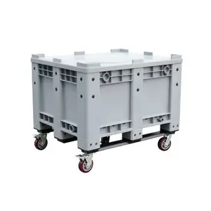 Caja de almacenamiento industrial de plástico y contenedores, cajas de alimentos con tapa