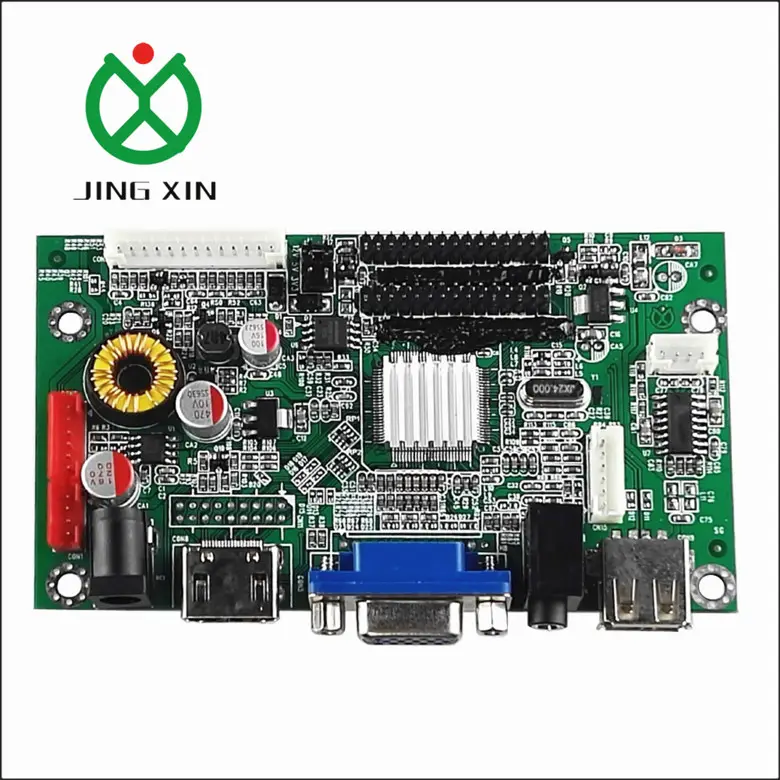 Module controller board TFT LCD board support HDMI+VGA+USB+AV+Audio for 1920*1080 one board control 2 LVDS screen