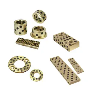 Brass Bearing Solid Graphite Chèn Ly Tâm Đúc Đồng Graphite Trượt Bearing Bushing, Tấm Đồng, Bụi Cây Bằng Đồng