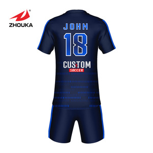 Sublimation customized soccer uniforms cheap set polyester shirt can do logo embroidery football jerseys - Product Image 6