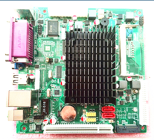 Mini-itx Motherboard with ATOM Mobile CPU N450/N455 1.66G Support DDR2 VGA LVDS ATX Power 1LAN IDE