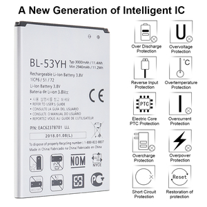 교체 3.8 <span class=keywords><strong>V</strong></span> 3000 mAh Li-ion 충전식 mobile phone battery 대 한 <span class=keywords><strong>LG</strong></span> <span class=keywords><strong>G3</strong></span>/53YH