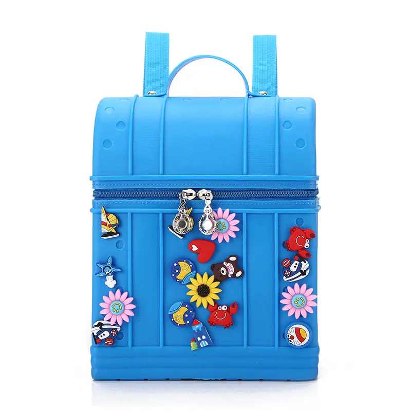 2020 Fashion Children Backpack Kids School Bags For Boys Candy Jelly Silicone School Backpack For Girls Schoolbag