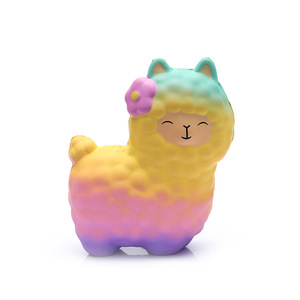 Custom color size pu foam pink spongy kawai mini rubber lamb animal toys - Product Image 3