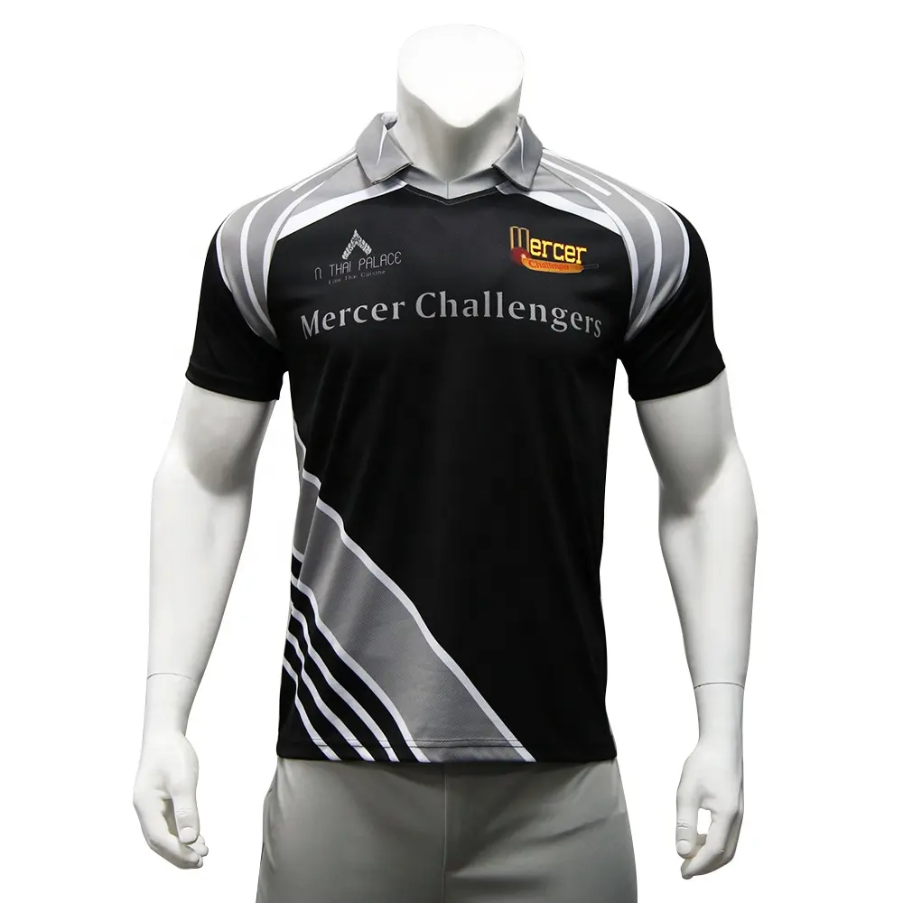 Новая дизайнерская мужская спортивная одежда для крикета с сублимированной печатью, оптовая продажа, рубашки поло, футболки для крикета на заказ