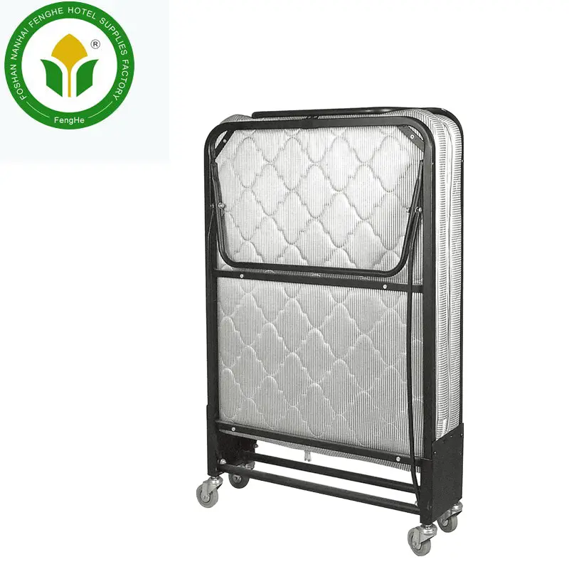 Гостиничная складная металлическая односпальная кровать