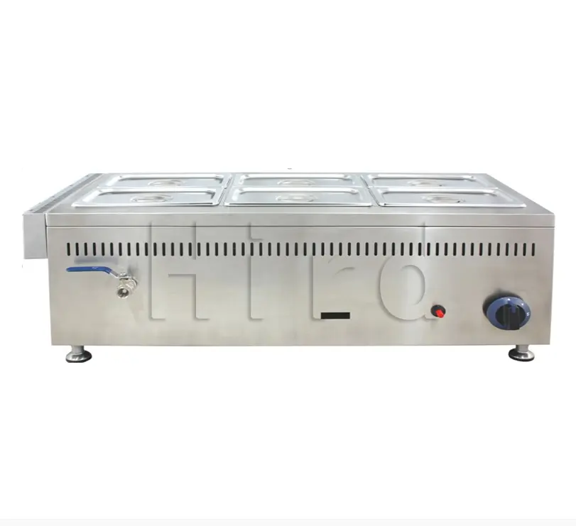 GBM-66 Commerciële Counter Top Gas Bain Marie met 1-brander