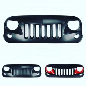 Negro parrilla delantera para jeep wrangler jk ojo de águila rejilla - Product Image 1