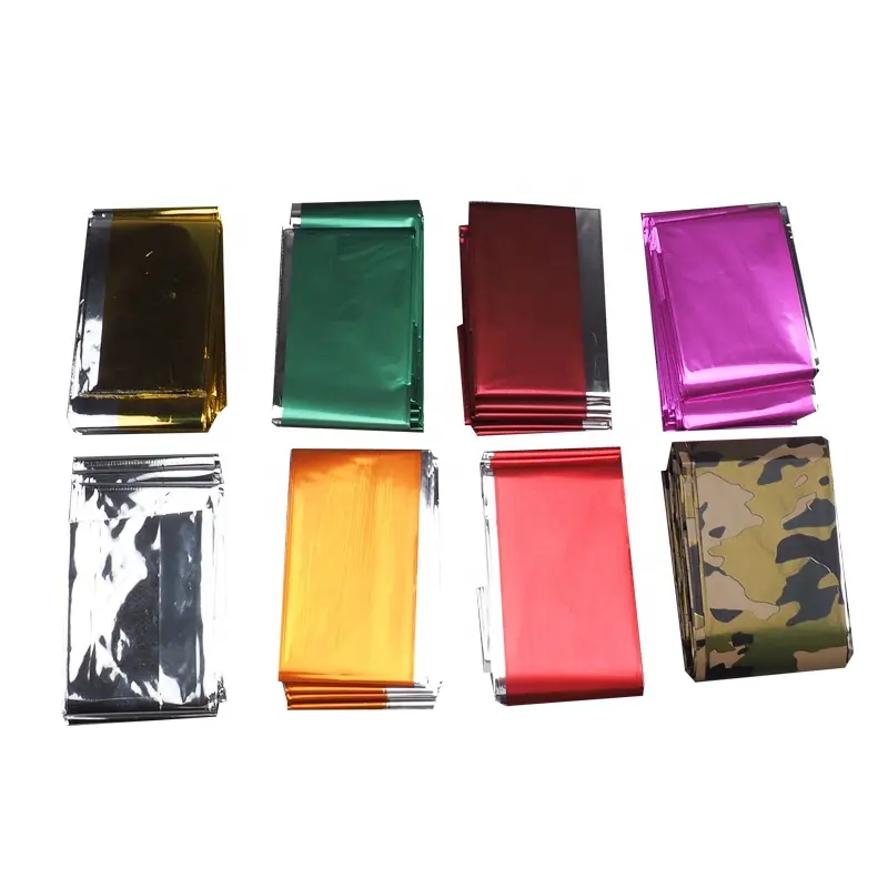 Wholesale Toughest Material All Color Available Gold Thermal Space Foil Bivvy Mylar Emergency Blanket Survival Waterproof