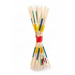 Outdoor games jumbo wooden mikado pick up sticks game