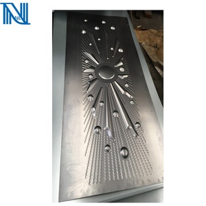 Puerta de acero de la piel de suministro de fábrica moldeada estampado de acero laminado en frío galvanizado de metal de hoja de la puerta - Product Image 1
