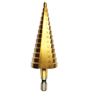 Juego 3 Brocas Escalonadas HSS 4-12 4-20 4-30mm Titanio Step Drill - Product Image 4