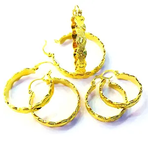 Xuping gioielli alla moda cubic zirconia 24k + oro placcato anelli di orecchio per le donne + huggie donne anelli di orecchio