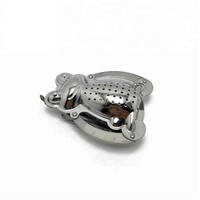 Vente chaude grenouille forme acier inoxydable réutilisable infuseur à thé ensemble Portable filtre voyage café thé outils théières et tasses