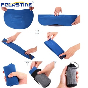 Personalizado pvc flocado plegable inflable de viaje en forma de U almohada para el cuello - Product Image 4