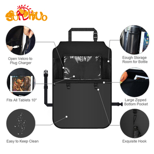 Impermeable coche detrás del asiento organizador protectores grandes del respaldo del asiento, Kick Mats Protector del asiento trasero