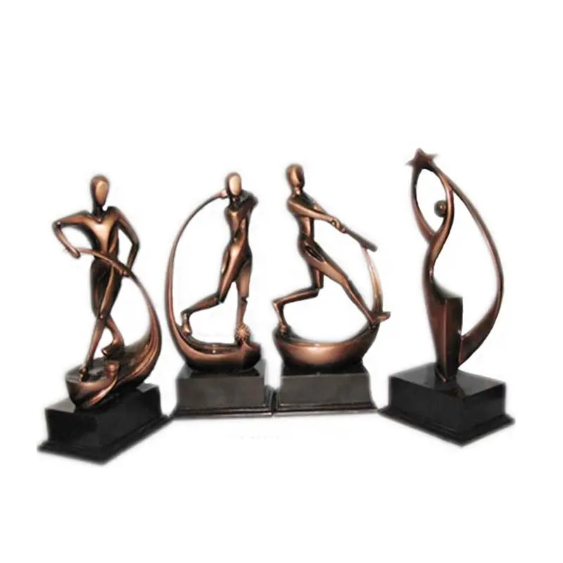 Estatueta de troféus esportivos poliresina, souvenas, estatuetas de troféus de resina para evento esportivo