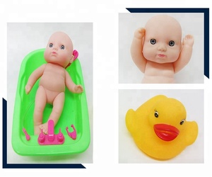 <span class=keywords><strong>Baignoire</strong></span> sûr vinyle petit en plastique bébé poupée <span class=keywords><strong>avec</strong></span> belle canard - Product Image 5