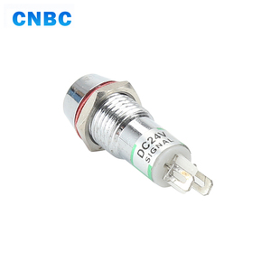 10 Mét Đường Kính Mini Kim Loại Sliver Red Led Màu Xanh Lá Cây 12V 110V 220V 230V Led Chỉ Số Ánh Sáng Đèn Tín Hiệu Với Pins - Product Image 3