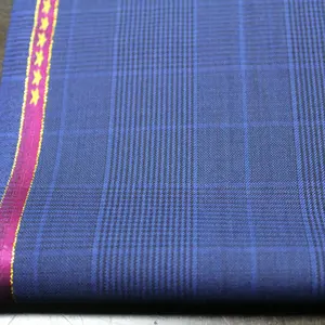 Красивые Высокое качество мериносовой шерсти полиэфирная смешанная ткань для 120s Мужская костюмная ткань