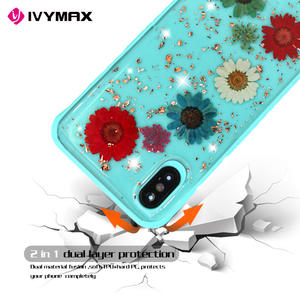 Ivymax real flor caso del teléfono móvil para el iPhone 8 x, X para el caso del iPhone, caja del teléfono inteligente - Product Image 4