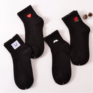 de algodón nueva calcetines cortos asesino Cupido bigote de leche Cola Leon trébol amor sonrisa cara Mathilda Rosa lengua - Product Image 3