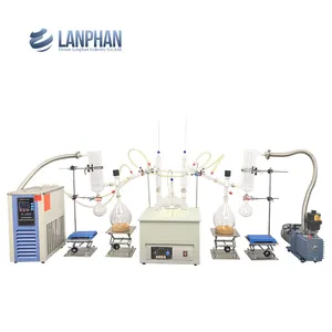 Laboratorio 10l corto camino destilación evaporador rotativo destilador para venta