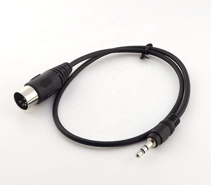 Jack Audio stéréo monocristallin, 3.5mm à 5 broches, câble <span class=keywords><strong>MIDI</strong></span> personnalisé pour hommes et femmes - Product Image 3