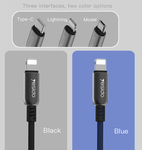 2.4A de cargador de datos de carga de Cable de transferencia Usb 2 en 1 Cable de carga para Iphone - Product Image 4