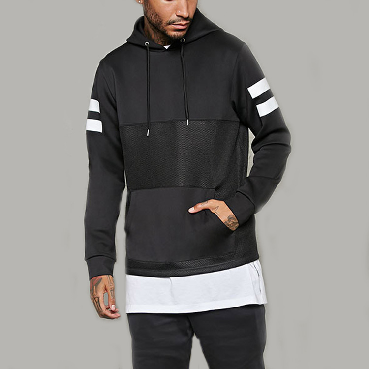 mens mesh moletom com capuz