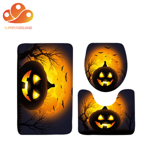 De moda pp 3 pieza suave anti-slip de baño alfombras alfombra de <span class=keywords><strong>juego</strong></span> de halloween - Product Image 3