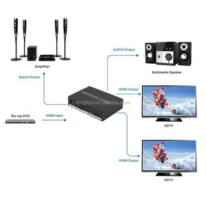 HDMI Splitter 1x2 mit Optical <span class=keywords><strong>RCA</strong></span> <span class=keywords><strong>Audio</strong></span> Ausgang 1 In <span class=keywords><strong>2</strong></span> heraus Signalverteiler Unterstützung 3D für PS4 Xbox Einer Blu-ray Player - Product Image 5