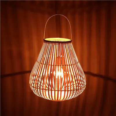 Đông nam Á phong cách hiện đại mây Chụp đèn treo mặt dây chuyền ánh sáng nhà hàng trang trí giá cổ điển dệt đèn thủ công mỹ nghệ