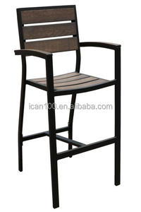 Moderne Meubles En Bois de Teck <span class=keywords><strong>Brossé</strong></span> En Aluminium Empilable <span class=keywords><strong>Tabouret</strong></span> de <span class=keywords><strong>Bar</strong></span> - Product Image 4