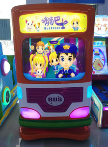 เครื่องเล่นเกมหยอดเหรียญธีมสวนสนุก รถบัส เกมโยกสำหรับเด็ก ขาย - Product Image 3