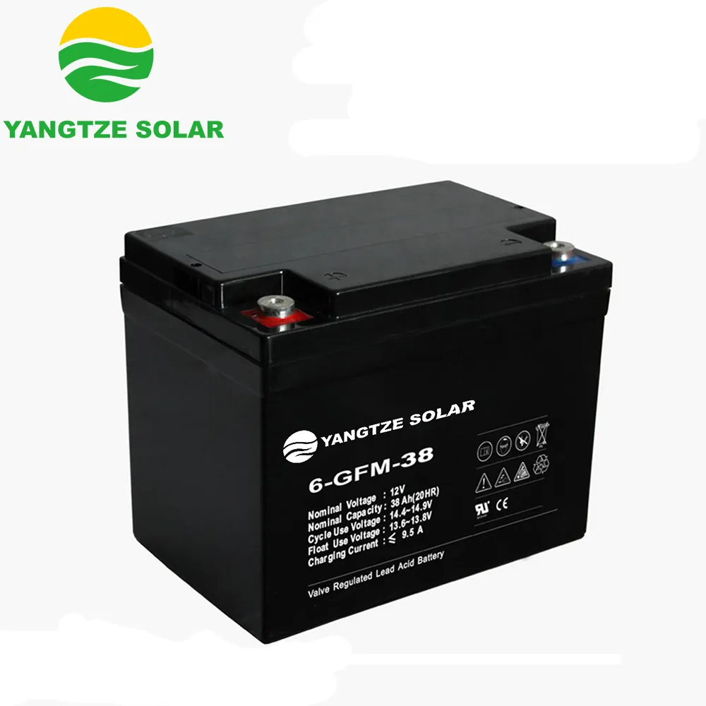 ปิดผนึกบำรุงรักษา Yangtze พลังงานแสงอาทิตย์เจล 12 v 36ah mobility สกู๊ตเตอร์แบตเตอรี่