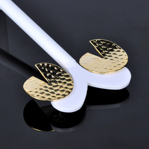 18 K chapado en oro gran Paillette disco pendientes para mujeres señoras niñas vacaciones joyería de moda regalo <span class=keywords><strong>idea</strong></span> - Product Image 5