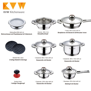 16 unidades <span class=keywords><strong>real</strong></span> utensilios de cocina de acero inoxidable con tapa - Product Image 6