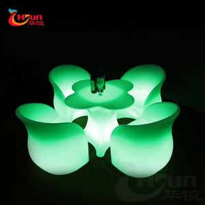 Evento de celebración Lotus flor forma colores Led iluminación de <span class=keywords><strong>mesa</strong></span> para restaurante - Product Image 2