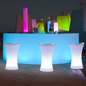 Batang Semi Bulat Plexi Putih 6 Kaki dengan Lampu Led - Product Image 4