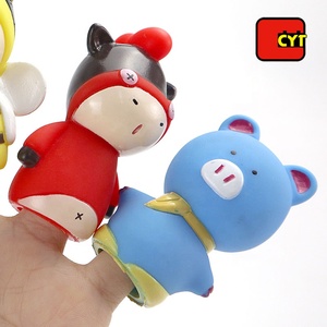 Drôle 3D petit doigt <span class=keywords><strong>marionnettes</strong></span> animal avec écologique vinyle - Product Image 2