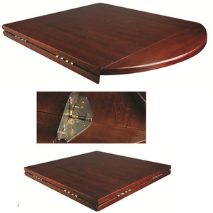 Ronde en bois <span class=keywords><strong>massif</strong></span> carré restaurant à manger en <span class=keywords><strong>noyer</strong></span> table top - Product Image 2