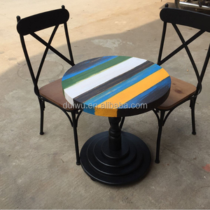 Foshan bonne qualité industrielle en plein air ronde en bois massif mini <span class=keywords><strong>bar</strong></span> table - Product Image 3