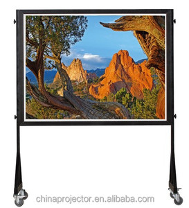 120 pulgadas <span class=keywords><strong>4</strong></span>:3 portátil <span class=keywords><strong>al</strong></span> aire libre película rápida plegable Pantalla de proyector - Product Image 3
