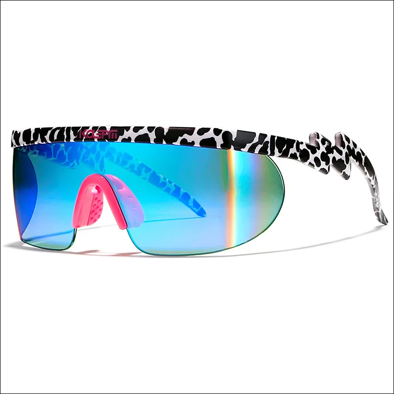 KDEAM الابتكار 2019 القادمون الجدد إيطاليا تصميم قطعة واحدة الجودة للتزلج الرياضة النظارات الشمسية بدون شفة OEM إنشاء العلامة التجارية الخاصة بك