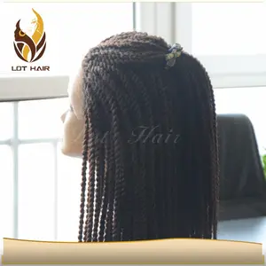 Cheap Hand Made Micro Braided Synthetic micro braided wigs for black women
