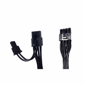 Molex 5557 8针公对双6 + 2针GPU适配器电缆聚氯乙烯绝缘电脑分体式电源 - Product Image 1