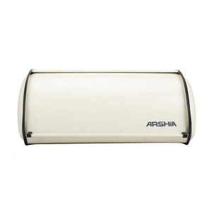 Chất Lượng Cao Giá Rẻ Kim Loại Độc Đáo Góc Lưu Trữ Thực Phẩm Bột Sơn Retro Cổ Điển Nắp Tre Mạ Kẽm Hộp Bánh Mì - Product Image 4